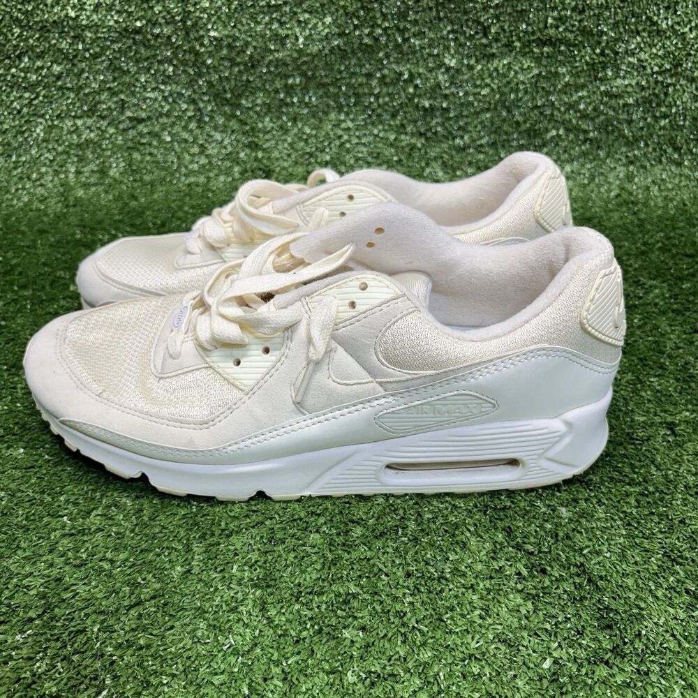 Nike Air Max 90 NRG Sail Recraft Mens Sz 10.5 US Suede Sneakers Shoes CT2007-100